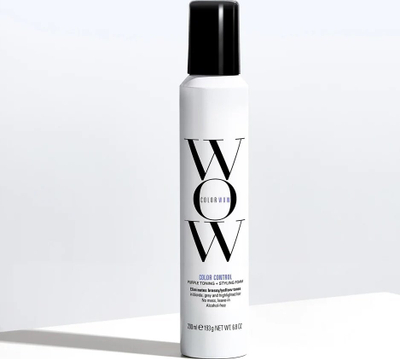 Shkumë flokësh Color Wow Color Control Purple, për ton flokësh bjonde, 200 ml, ngjyrë vjollcë