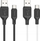 Kabllo USB Hoco X90, USB A në USB C, 3A, 1m, e zezë