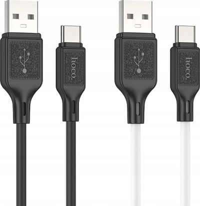 Kabllo USB Hoco X90, USB A në USB C, 3A, 1m, e zezë