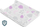 Ndërrues foshnje Sensillo Rigid Changing Mat Safety System, 70 cm, dizajn floral, platin rozë