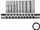 Set çelësash Teng Tools, heksagonal, 1/4" 4-13 mm, 9 copë (73090102)