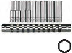 Set çelësash Teng Tools, heksagonal, 1/4" 4-13 mm, 9 copë (73090102)
