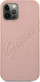Mbrojtëse telefoni Guess GUHCP12MRSAVSRG, iPhone 12 12 Pro 6.1", Saffiano, rozë