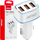 Karikues makine AMiO 03889, 3 porta USB, karikim i shpejtë, ngjyrë e zezë