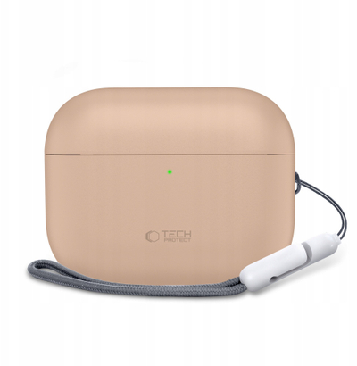 Mbulesë silikoni Tech-Protect për Apple AirPods Pro 3, Coffee Latte, kafe