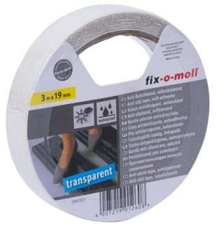 Антилизгачка самолеплива лента Fix-o-moll, 3 m, 19 mm, проѕирна