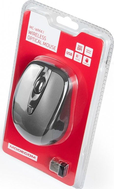 Maus wireless Modecom WM4.1, i zi / hirtë