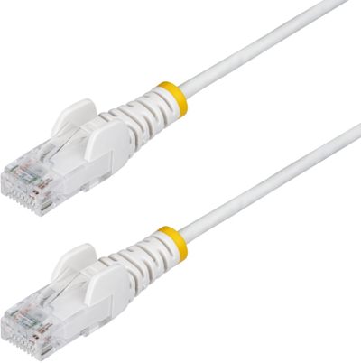 Kabllo rrjeti StarTech Slim CAT6 U/UTP, RJ45, 0.5 m, e bardhë