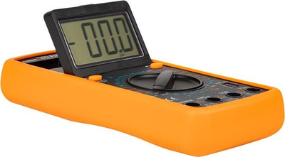Multimetër Xtreme DT9208A, për matje tensioni edhe rryme, me ekran LCD, i verdhë