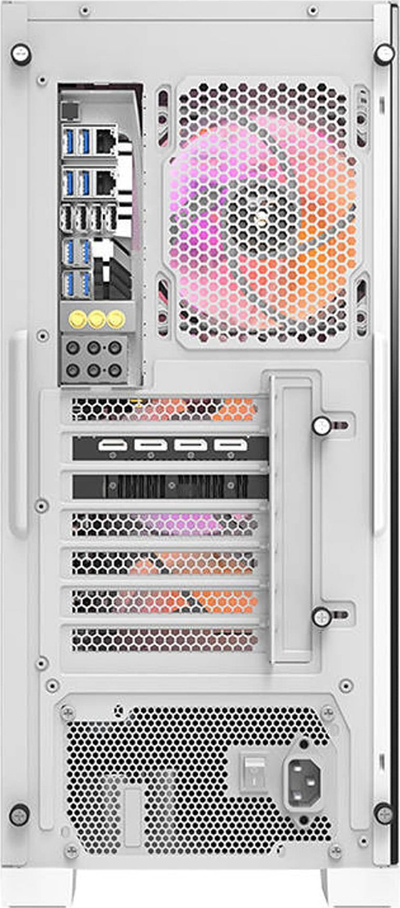 Kuti kompi Darkflash DK361, ATX, me 4 flatra, e bardhë