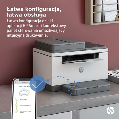 Мултифункционален печатач HP LaserJet Pro MFP M234sdw, A4, 600x600dpi, Wi-Fi, бел