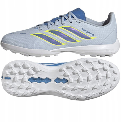 Këpucë futbolli turf Adidas Predator League Kids, për fëmijë, nr 32, gri e hapur