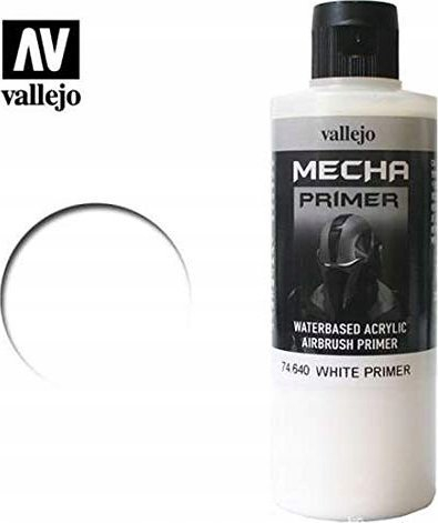 Primer akrilik Vallejo Mecha Color 74.640, 200ml, i bardhë