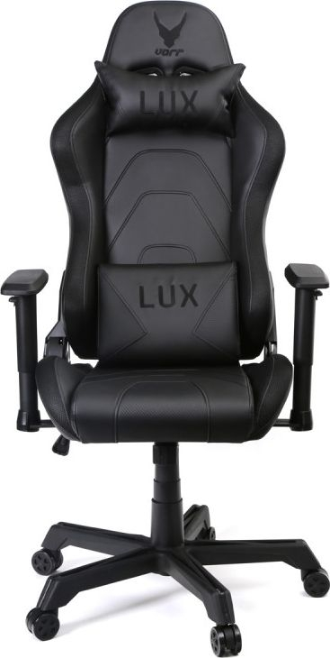 Karrige gaming Varr Lux RGB, gas lift, jastëk koke, e zezë