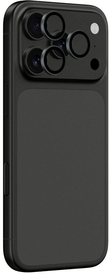 Mbrojtëse xhami kamere Amazingthing Sapphire për iPhone 17 Pro Pro Max, safir i tejdukshëm, kornizë gri