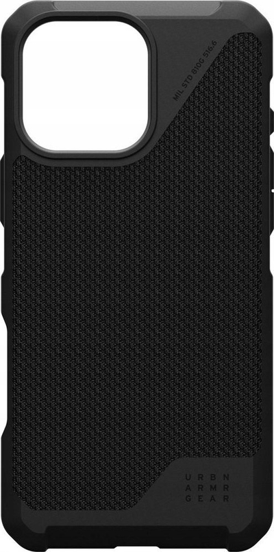Mbështjellëse UAG Metropolis LT për iPhone 16 Pro Max, me MagSafe, e zezë Kevlar