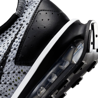 Atlete Nike Air Max Flyknit Racer, rrjetë Flyknit, amortizim Air, gri me të zezë