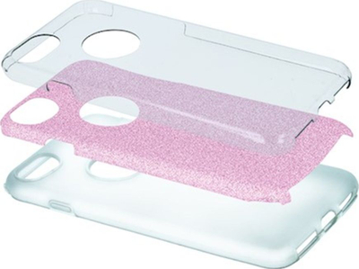 Kllafë mbrojtëse glitter për telefon iPhone X, TPU PC, transparente