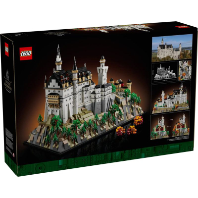 Set lego Architecture 21063 Neuschwanstein Castle, 3455 pjesë, 18+, shumëngjyrësh