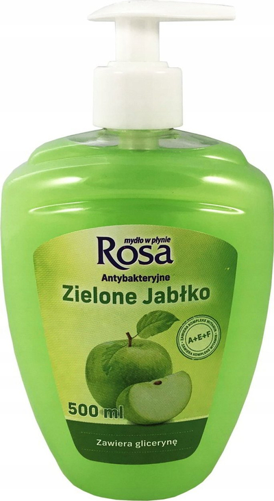 Антибактериски сапун РОСА РОСА, со пумпа, 500 ml, со мирис на зелено јаболко