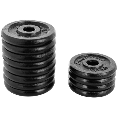 Set hantellash EB Fit 585463, 2 x 7.5 kg, gize, të zeza