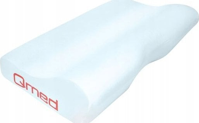 Jastëk ortopedik Qmed Bamboo Pillow, memory foam, karbon bambuje, i bardhë