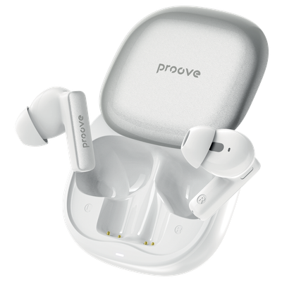 Dëgjuse wireless Proove NoLimit TWS me Hybrid ANC dhe aplikacion inteligjent (APP), të bardha