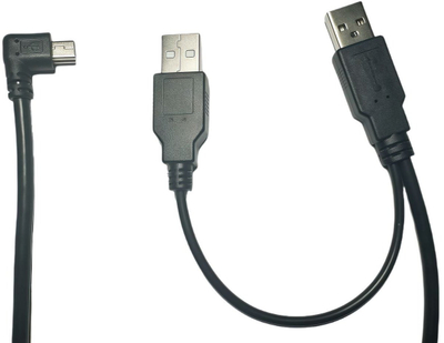 Kabllo USB Microconnect USB 2.0 A në Micro USB, kënd 90°, i zi