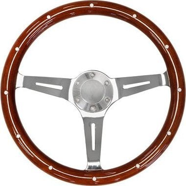 Timon portov Wood Style 380mm, imitacion druri, kafe