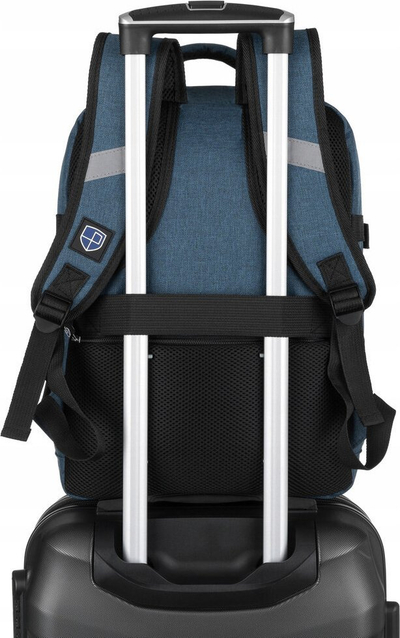 Çantë shpine Peterson Premium Airplane Bag, 25L, cabin, blu e errët
