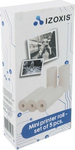 Letër termike për printer Izoxis 22273, 5.6 cm, set me 5 role, e bardhë