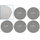 Disk gërryes rrjetë GEKO C-320, 225mm, Velcro, gri