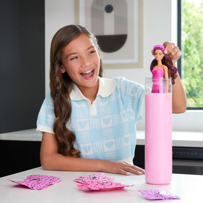 Kukull Barbie Color Reveal, me aksesorë, efekti ndryshim ngjyre