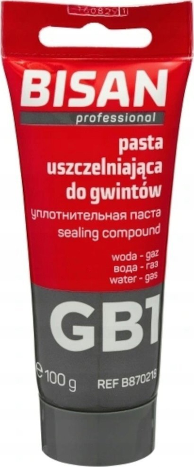 PTFE заптивна паста за цевки, 250g, за вода и гас, бела