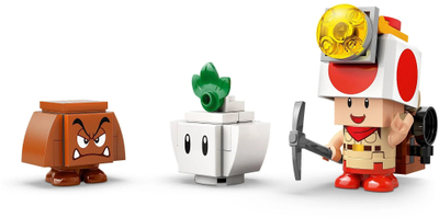 Set LEGO Super Mario Captain Toad's Camp, ndërtim për gallatë, për kalamaj