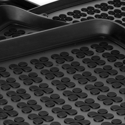 Set tapetësh dyshemeje REZAW PLAST 202506, gomë, përpara dhe mbrapa, i zi