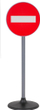 Set lodrash rrugore CXL Road Signs, 5 shenja trafiku, 70cm, kuqe gri