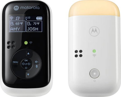 Аудио монитор за беби Motorola PIP15, екран 1.5", двонасочна комуникација, бел
