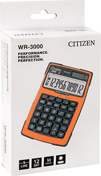 Kalkulator Citizen, 152 x 105 mm, portokalli