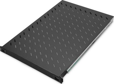 Raf me tërheqje Digitus DN-19 TRAY-2-1000SW, 1U, për kabinete 19", i zi