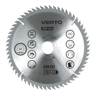 Sharrë rrethore Verto 40Z 61H142, 350x30mm