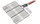 Shportë grilli Mustang Non-stick Grill Grates, metal, dorezë druri, e zezë