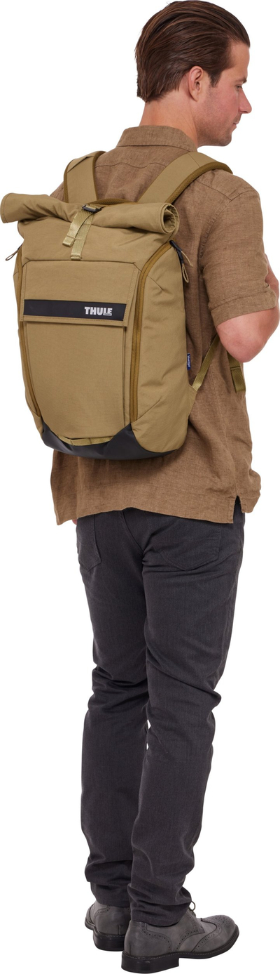Çantë shpine Thule Paramount 24L, për laptop 16\", najlon që s’e kap uji, ngjyra nutria