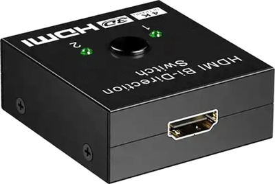 Ndarës HDMI 4K, 2.0, 1 me 2, i zi