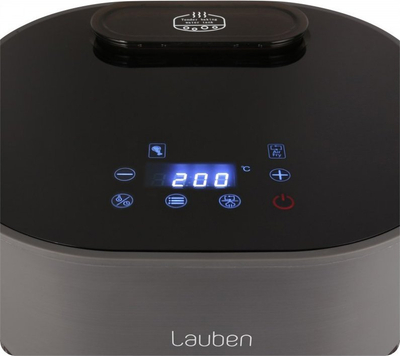 Fritezë me ajër Lauben Glass&SteamAir Fryer 4500BG, 4.5L, xham transparent, gri e zezë