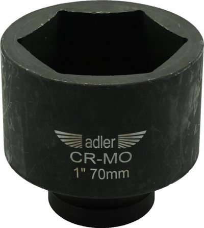Kokë goditëse Adler CR-MO, 70mm, 1", e zezë