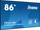 Monitor profesional Iiyama LH8665UHSB-B1, 86\", 4K Ultra HD, 800 cd/m², Wi-Fi, i zi