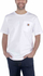 Bluzë Carhartt Workwear K87 Pocket, pambuk, madhësia S, e bardhë