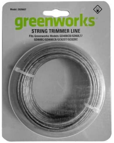 Fije najloni për trimer Greenworks GD40BC GD40BCB, 2 mm, 20 m, jeshile
