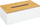Kuti për shami letre 5Five Modern, bambu, e bardhë